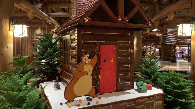 PHOTOS: New gingerbread display debuts at Disney’s Wilderness Lodge