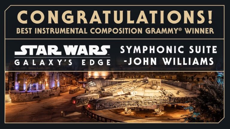 Star Wars: Galaxy’s Edge wins a Grammy Award for original theme