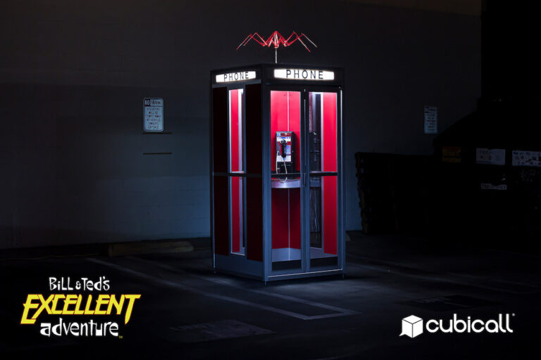 You can buy the phone booth from ‘Bill & Ted’s Excellent Adventure’