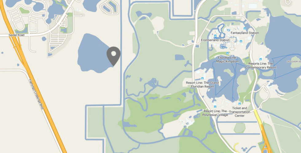 Walt Disney World land purchase map