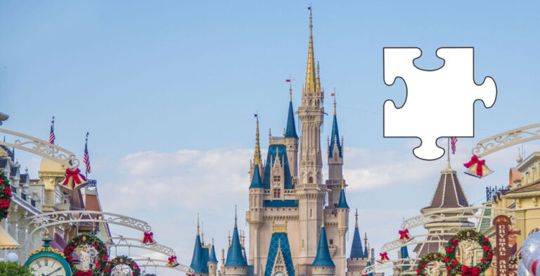 Free Online Theme Park Jigsaw – Cinderella Castle at the Magic Kingdom