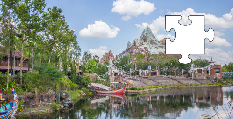 Free Online Theme Park Jigsaw – Expedition Everest at Disney’s Animal Kingdom