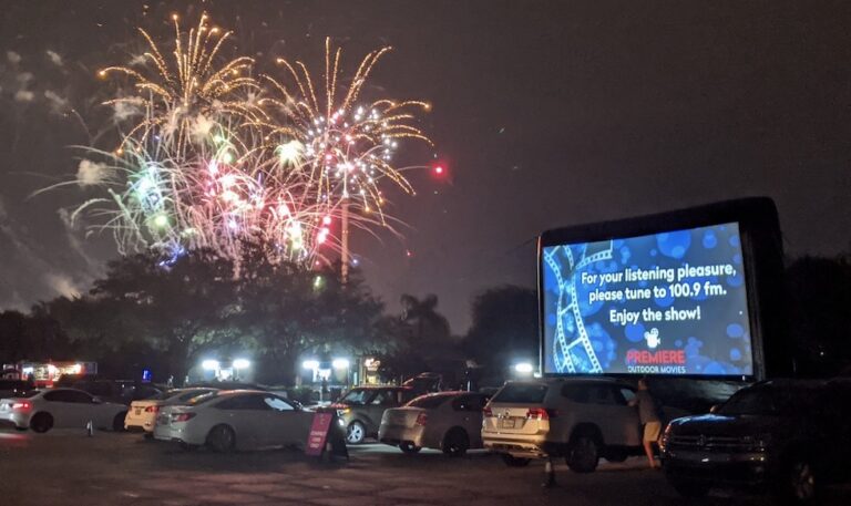 Our experience at SeaWorld’s drive-in movie and fireworks show