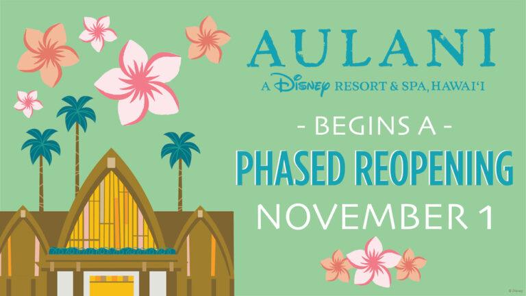 Aulani Resort to begin phased reopening on Nov. 1