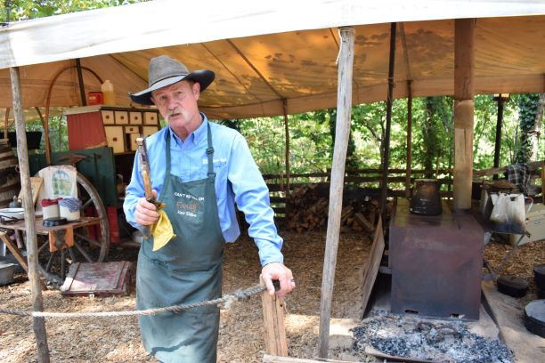 Food Network star Kent Rollins demonstrates Cowboy Cooking