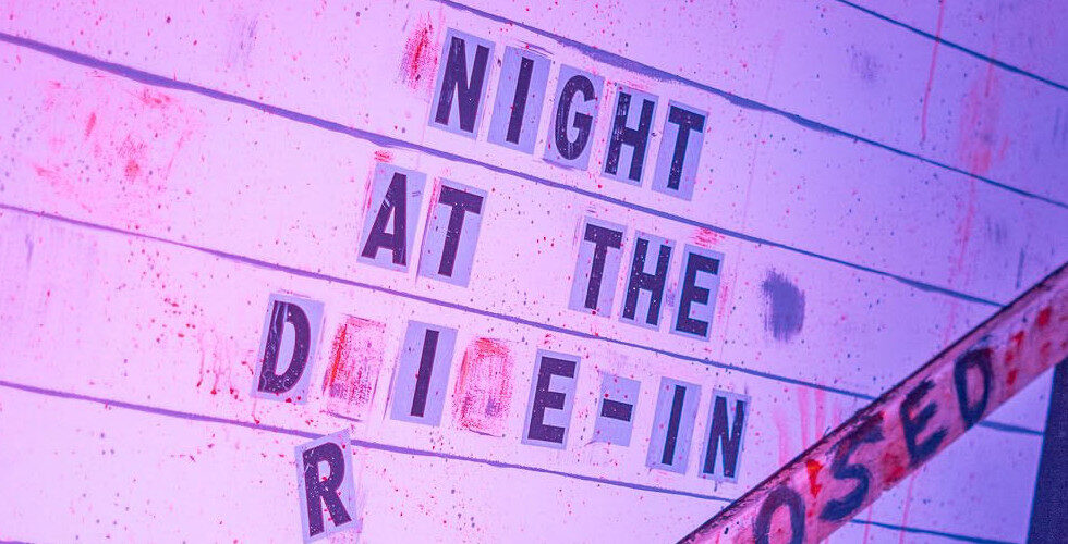 Scream n stream night at the die-in marquee