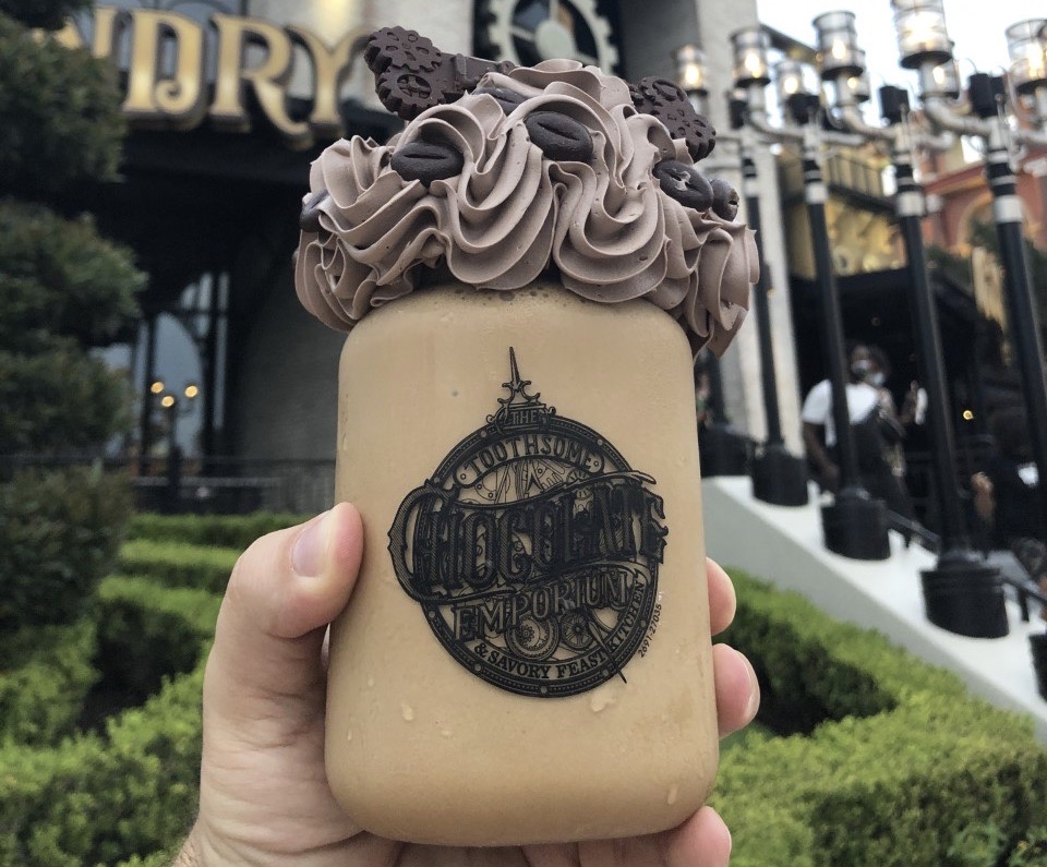 Meet Latte, the Steampunk robot pup at Toothsome Chocolate Emporium