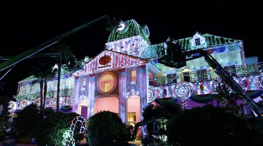 Give Kids the World Village holiday lights