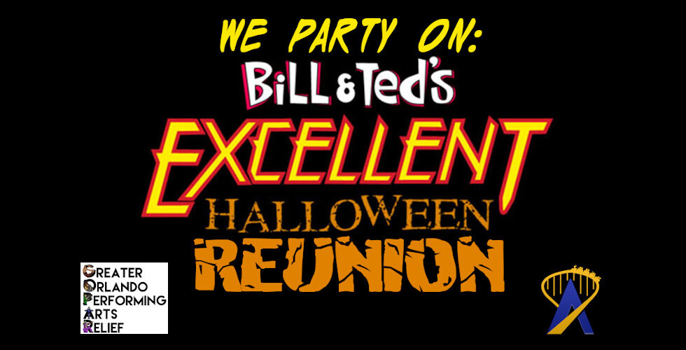 We Party On Bill and Ted Excellent Halloween Reunion logo