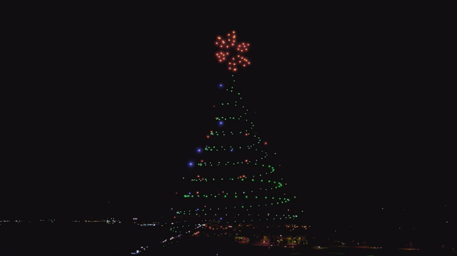 Walmart lights up the sky with new Holiday Drone Light Show