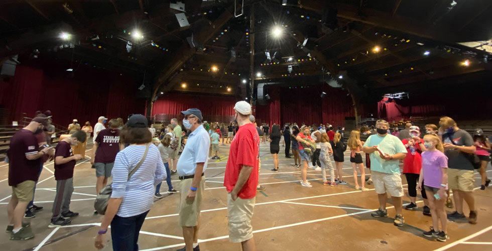 Empty show building for Festival of the Lion King