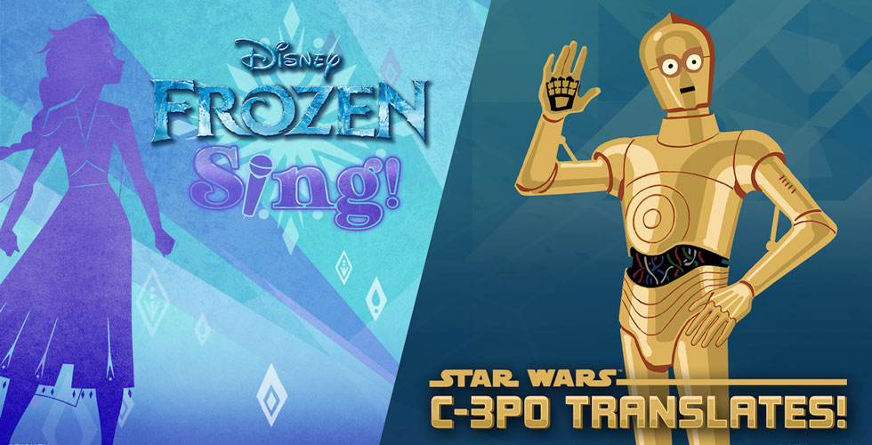 Frozen Sing and C-3PO Translates on Amazon Echo Devices.