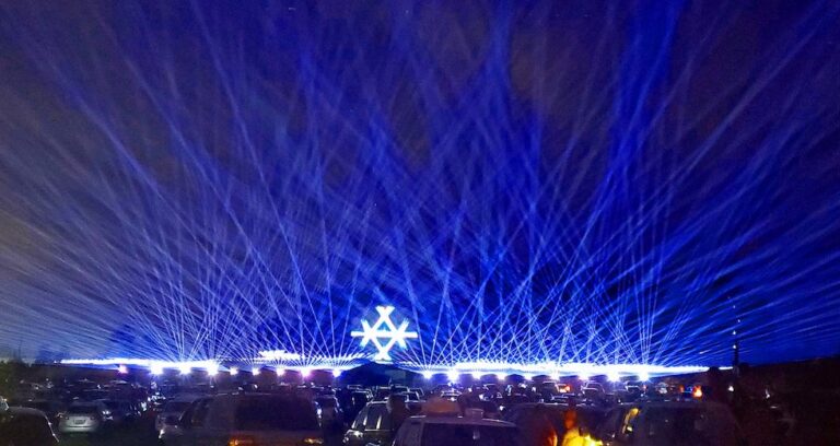 Light up the night at Six Flags’ Drive-In Laser Light Spectacular