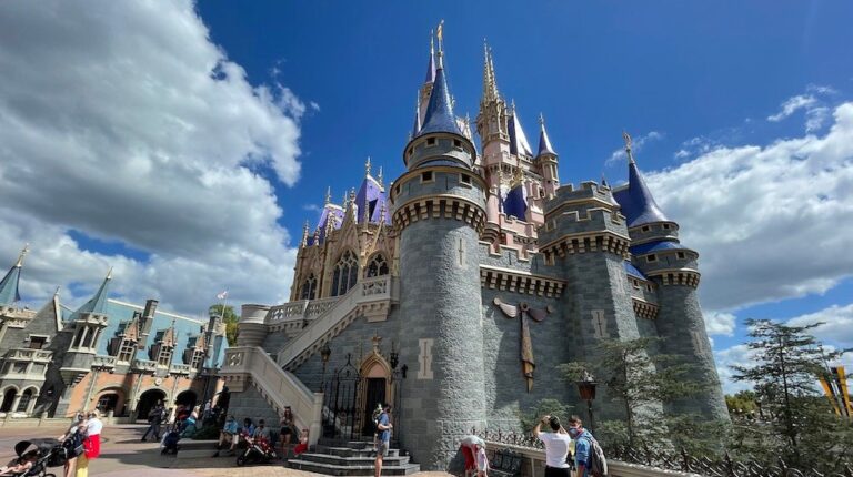 PHOTOS: Cinderella Castle gets first piece of 50th anniversary decor