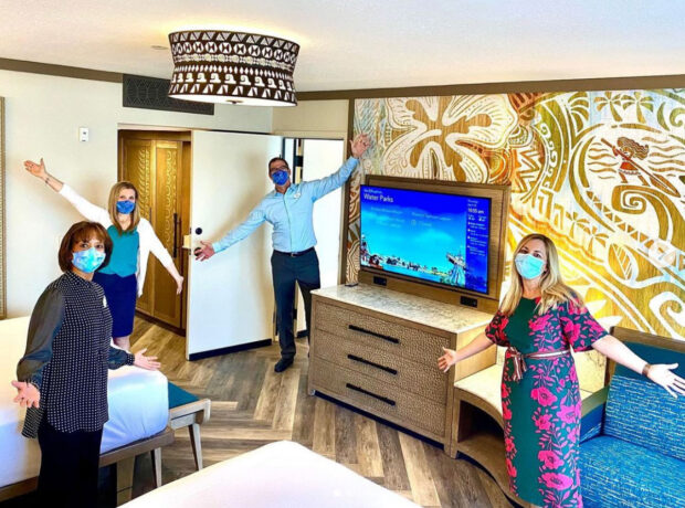 Walt Disney World president's instagram account showcases the new Moana-themed Polynesian Resort rooms. 
