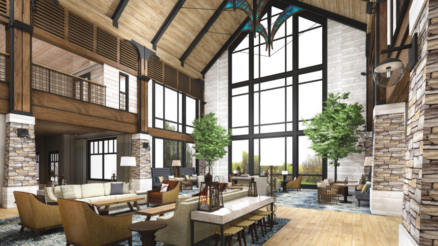 Artist rendering of Dollywood's Heartsong Lodge