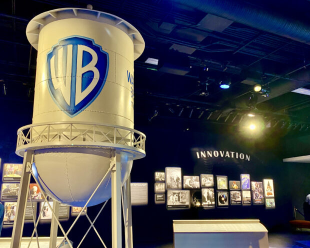 Warner Bros. history exhibit during Studio Tour