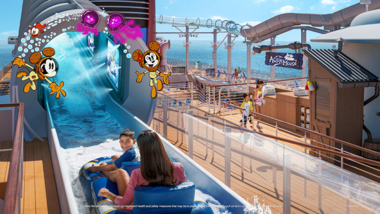 AquaMouse, Disney’s first attraction at sea, will feature 2 different shows