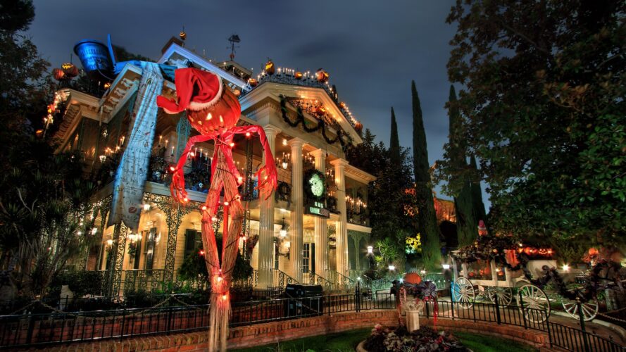 Haunted Mansion Holiday exterior