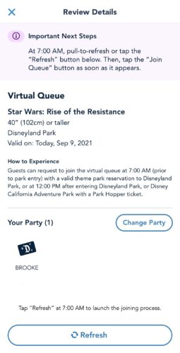 Remy's Ratatouille Adventure virtual queue
