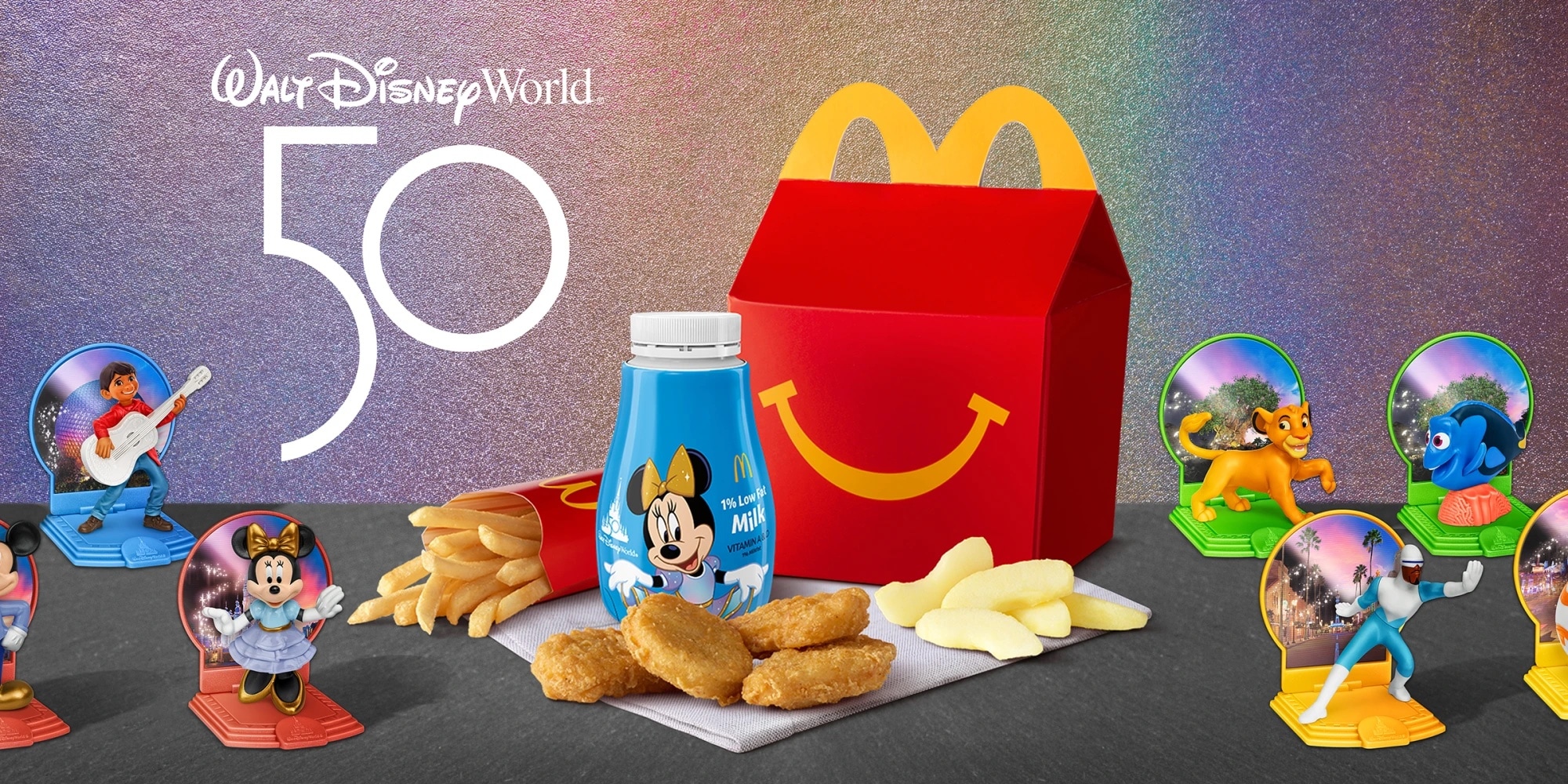 McDonald's 50th Anniversary Disney Happy Meal Toys