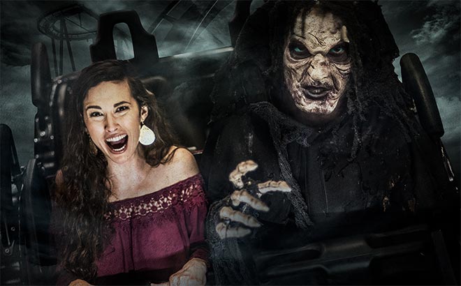 SeaWorld San Diego Howl-O-Scream roller coaster graphic