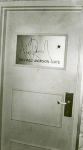 B Resort & Spa Michael Jackson Suite door