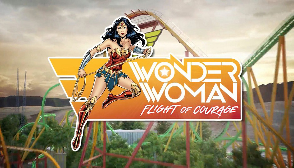 Six Flags Magic Mountain Wonder Woman Flight of Courage