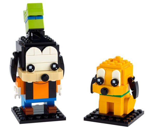 Goofy and Pluto in lego form.