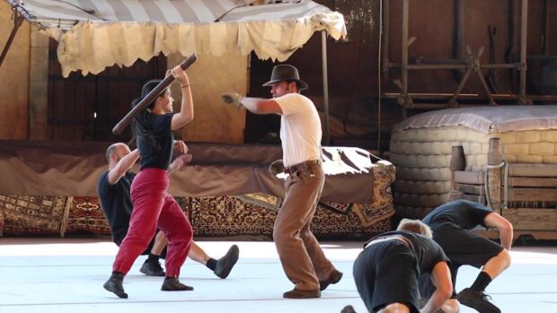 Action during Indiana Jones Epic Stunt Spectacular