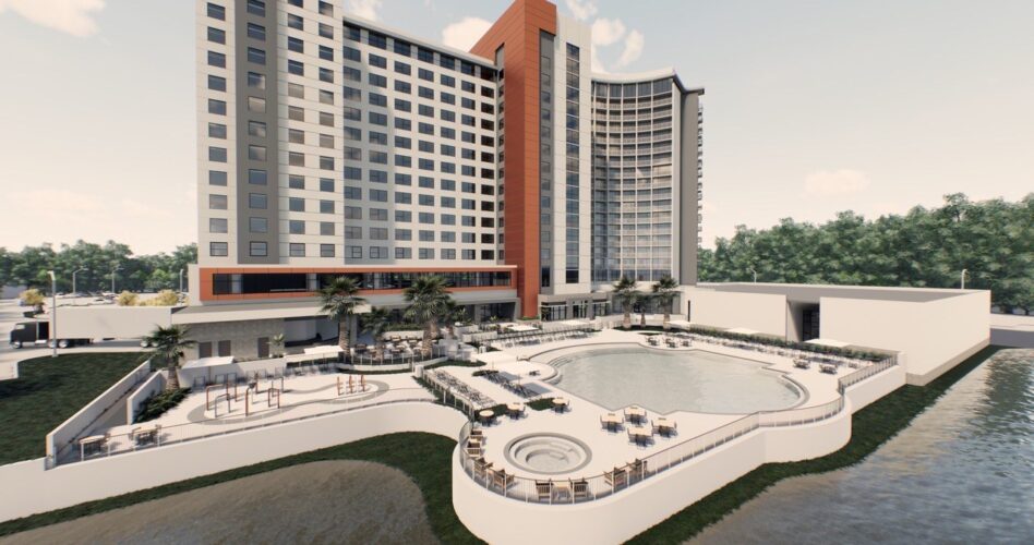 Artist rendering of the Drury Plaza Hotel Orlando Lake Buena Vista