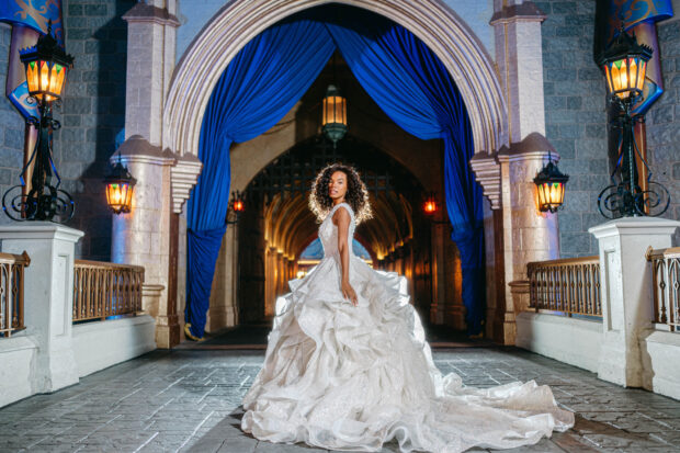 Disney Princess inspired wedding gown