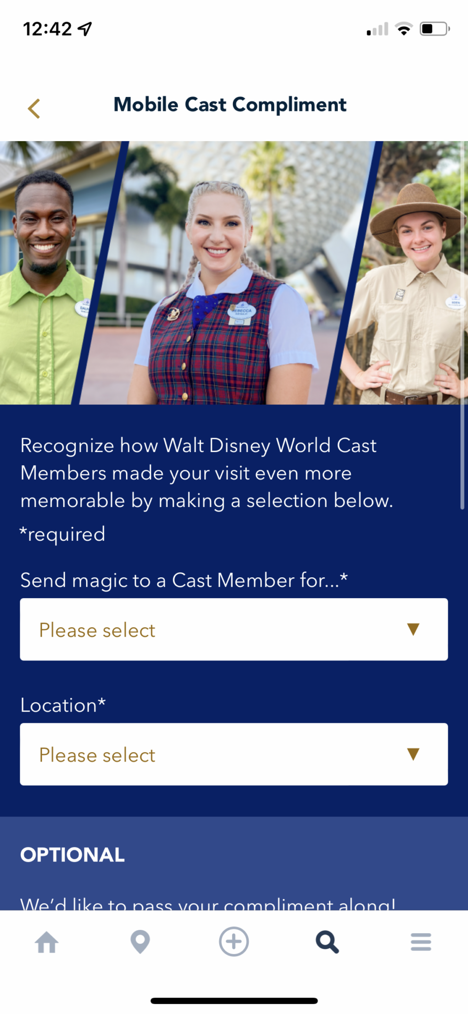 Compliment Cast Members at Walt Disney World