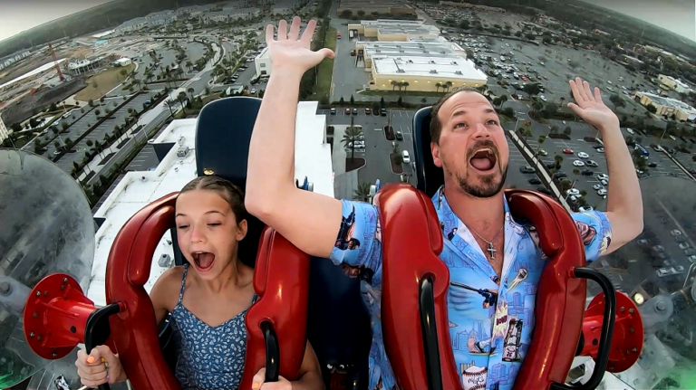 SlingShot launches riders skyward over Sunset Walk