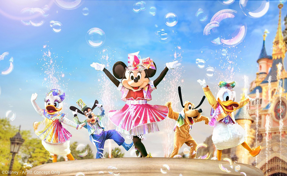 Minnie Maus DLP Glas Disneyland Paris NEU Disney 