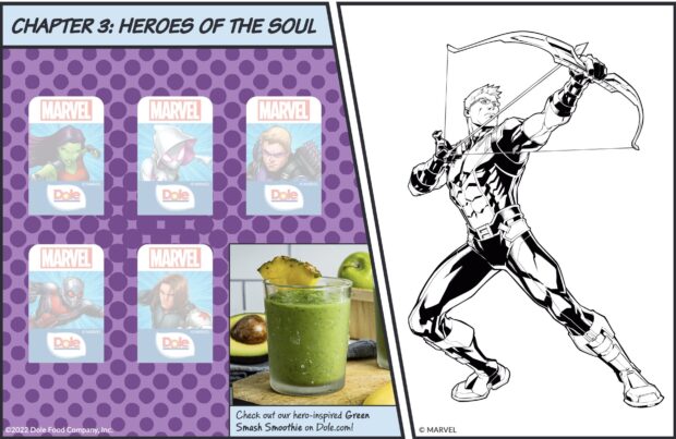 Dole Healthy Heroes Assemble - Banana Sticker Book