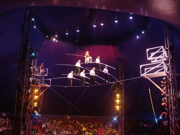 The Wallendas, who perform in Zirkus