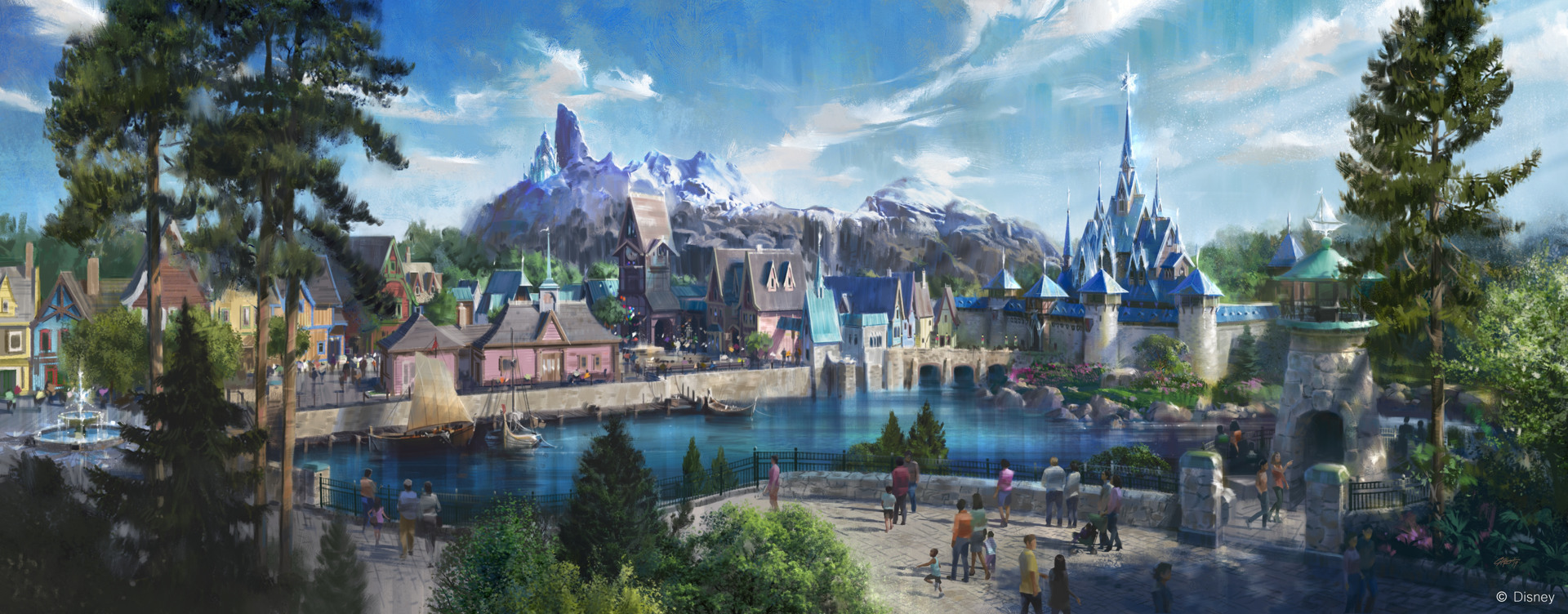Walt Disney studios park kingdom of arendelle