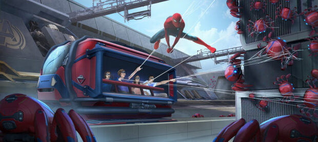 marvel avengers campus disneyland paris spider man web adventure