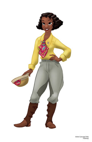 tiana with and without jacket