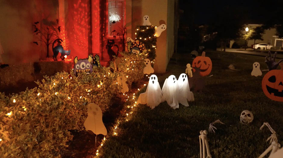 stay a spell Halloween themed home