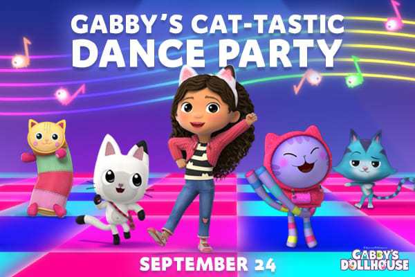 passholder appreciation days gabby's cat-tastic dance party