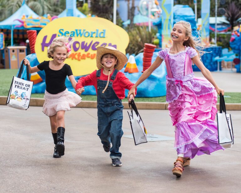 SeaWorld San Diego’s family-friendly Halloween Spooktacular includes trick-or-treating, costumes, and more