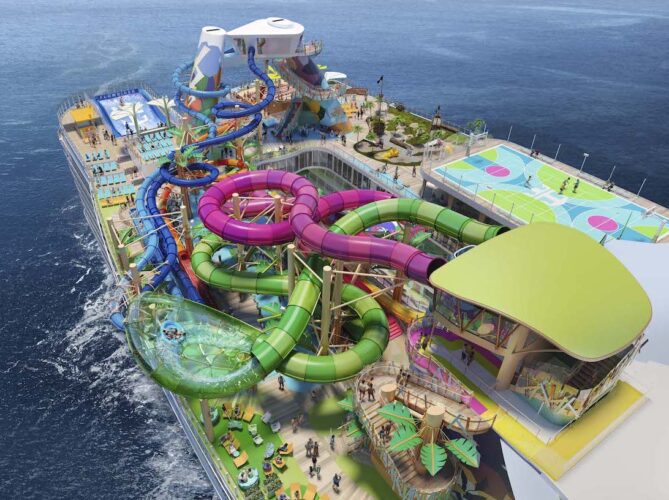 Category 6 water park on Royal Caribbean Icon of the Seas cruise ship 