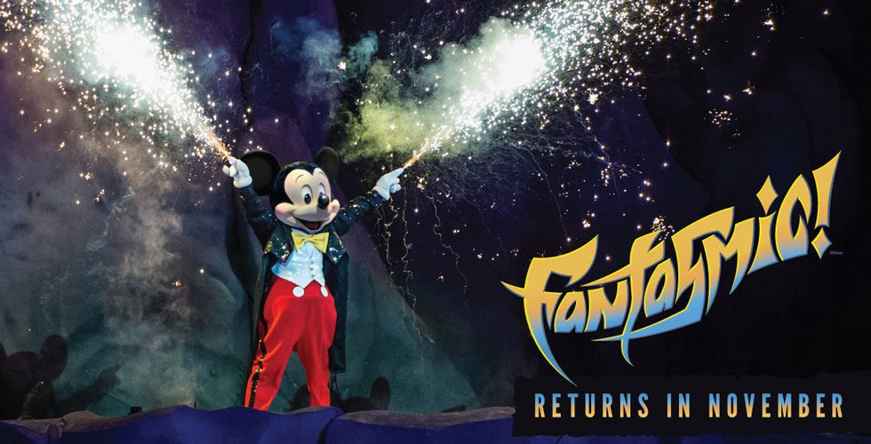 Fantasmic! returns to Disney's Hollywood Studios November, 2022.