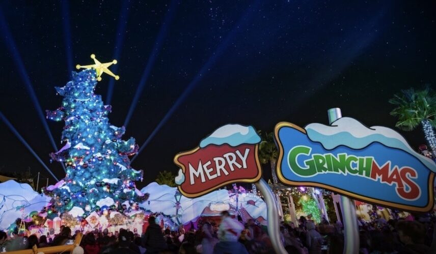 holidays at Universal Hollywood with Harry Potter and the Grinch