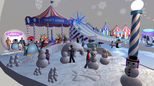 Snow Carnival Holiday Forest