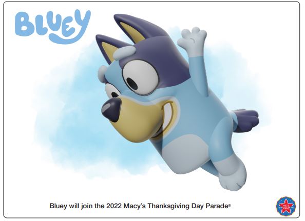 Macy's Thanksgiving Day Parade Bluey Balloon