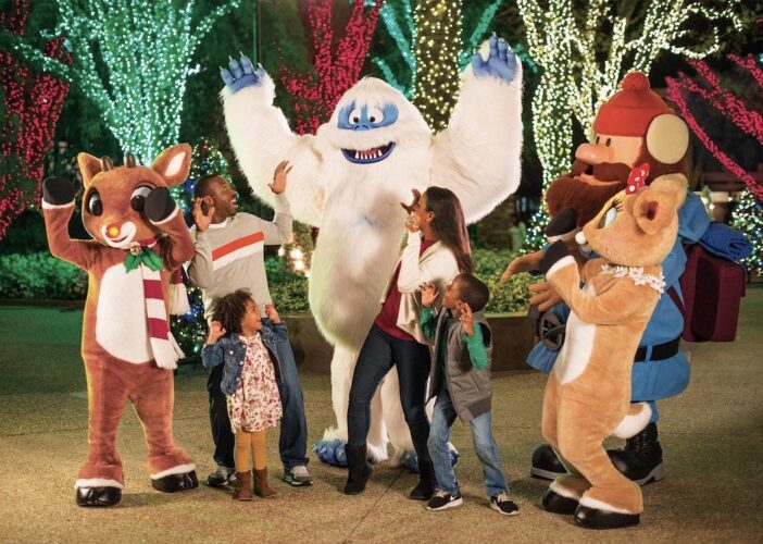 seaworld san antonio rudolph characters at christmas