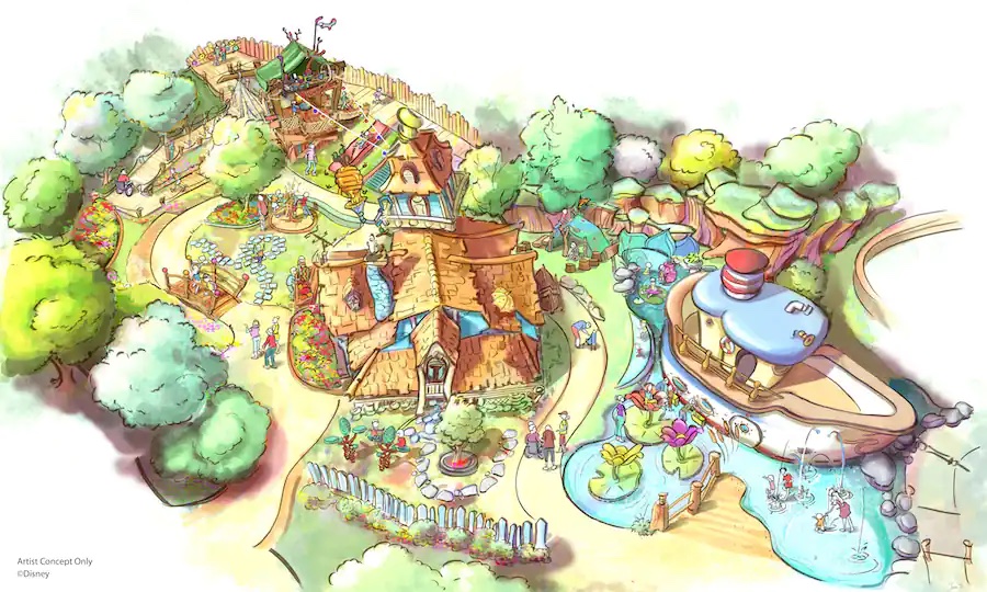 mickey's toontown  map concept art